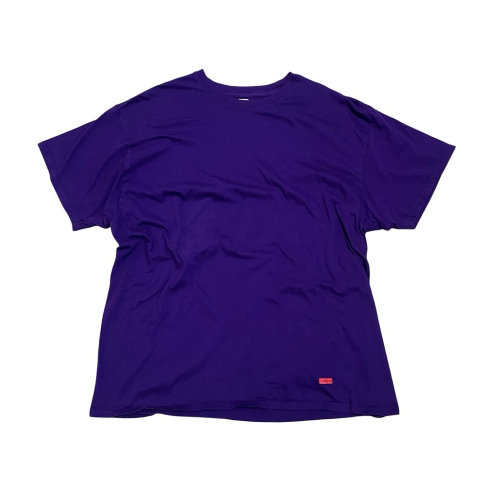 Supreme Hanes purple tee